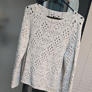 NWOT! Loft, Crochet Sweater